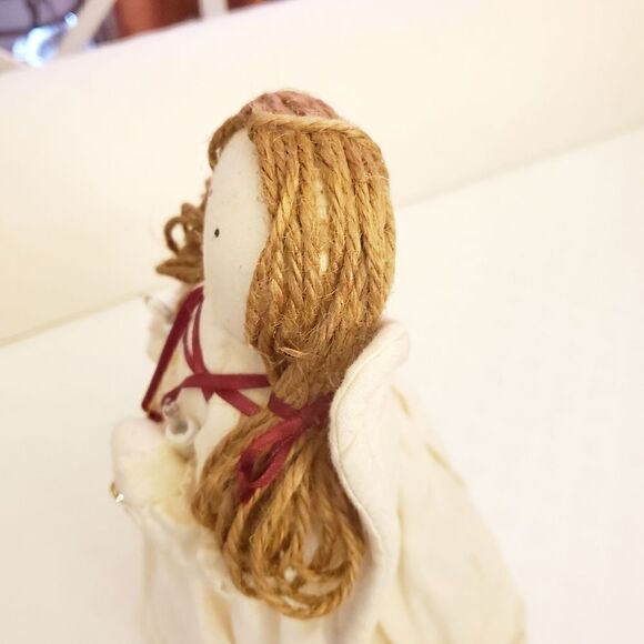 Rustic Christmas Light Up Tree Angel - Picture 6 of 8